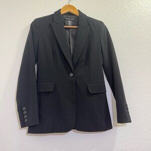 New York & Company One Button Black Blazer